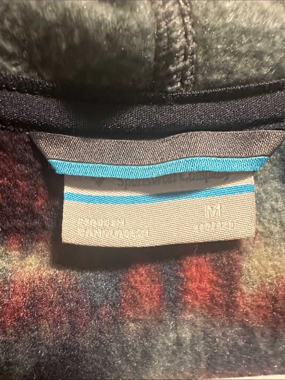 Columbia Blue Multi-Pattern Full-Zip Hooded Fleece - Picture 2 of 3